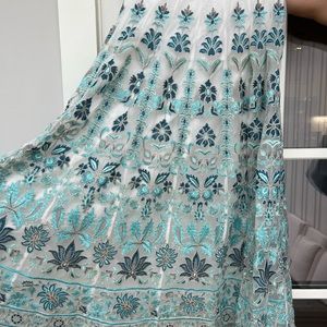 Soft surroundings embroidered skirt